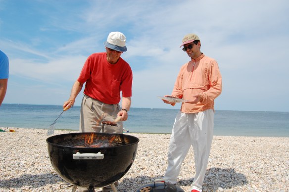 The grillmaster at work